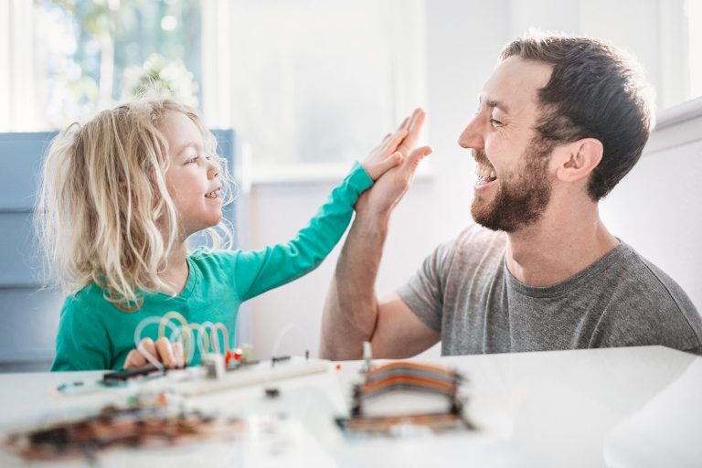 Father and daughter